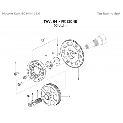 FRIZIONE TM 60cc MINI