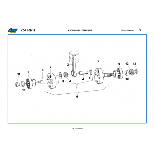 ALBERO MOTORE TM KZ-R1