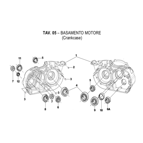 BASAMENTO MOTORE TM K8